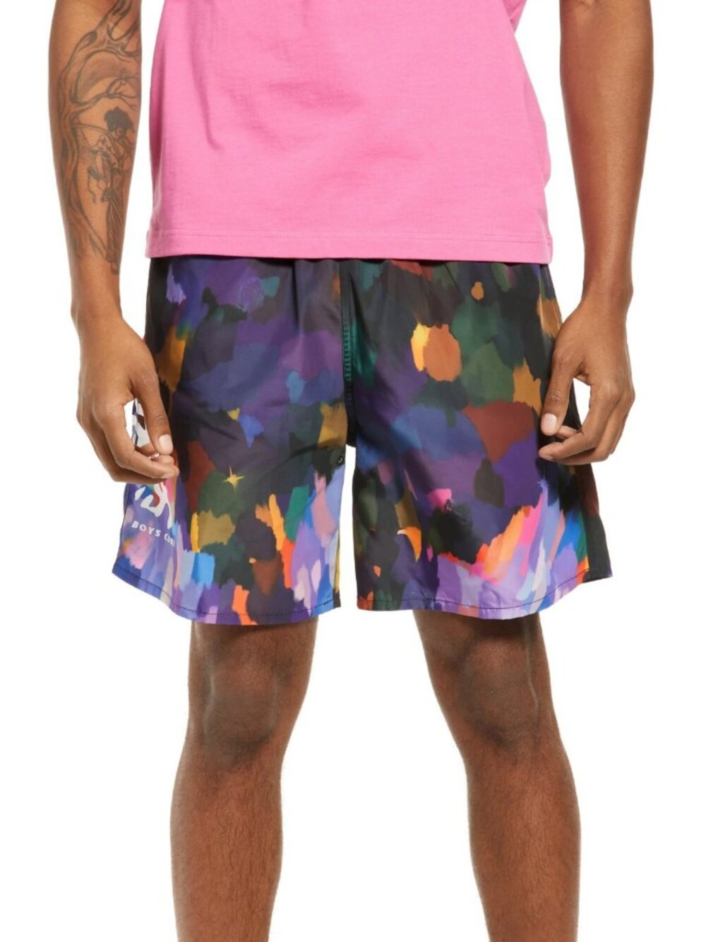 Billionaire Boys Club Men's BB Rembrandt Shorts Trunks Black Multi Size S